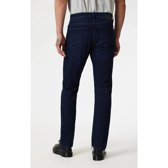 Mavi Men's Zach Straight Leg Jeans Ink Brushed SuperMove Dark Wash Size 33x32 - Picture 3 of 9